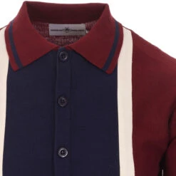 Marriott Suede Men's Mod Polo Cardigan - Zinfandel -Fashion House Store madcap england suede marriott polo zinfandel 2 17443.1661264087