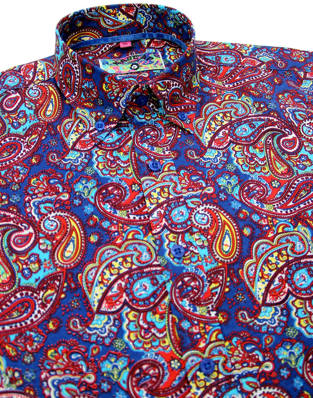 Tabla Paisley Psychedelic Mod Shirt 3 Tabla Paisley Psychedelic Mod Shirt
