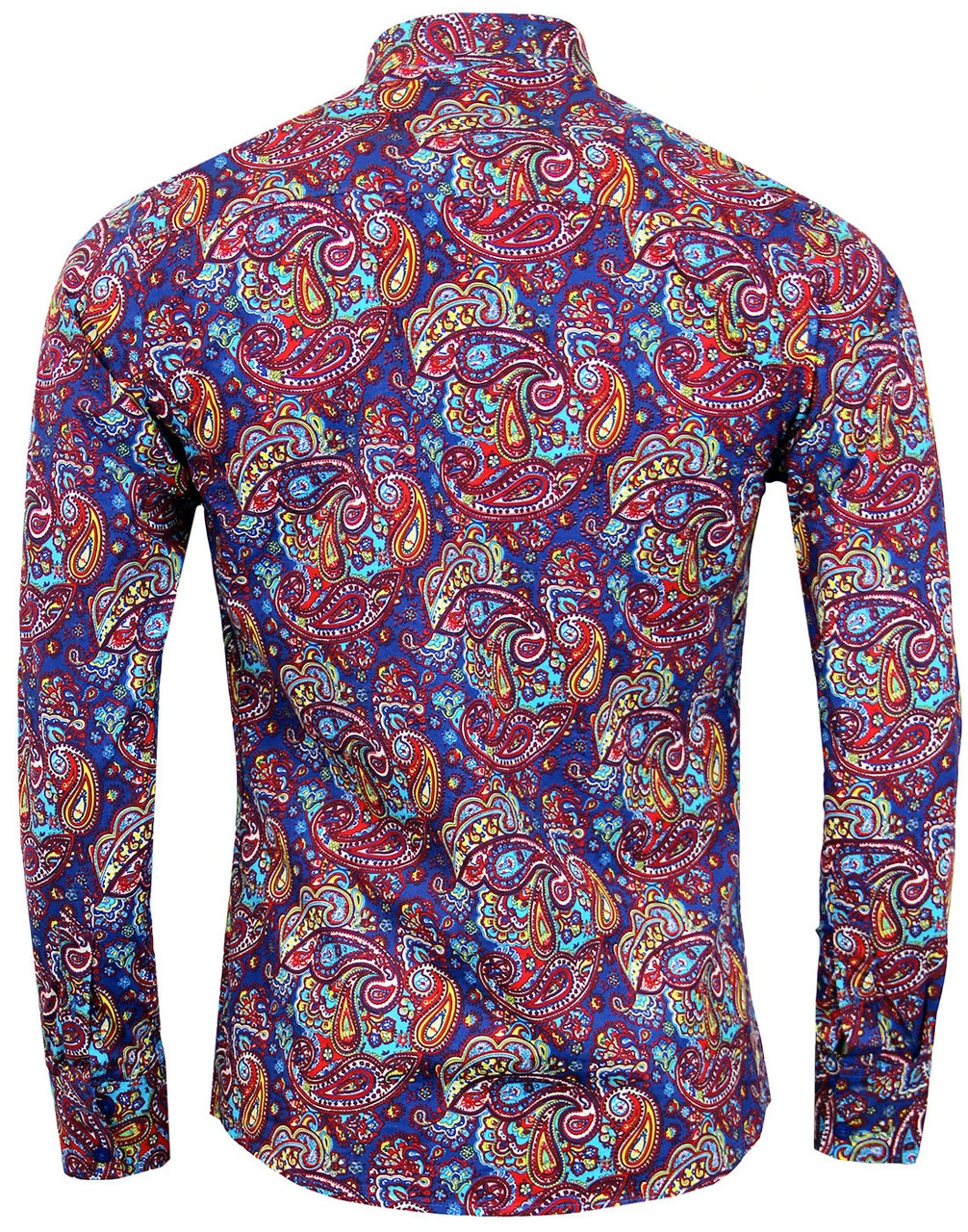 Tabla Paisley Psychedelic Mod Shirt 4 Tabla Paisley Psychedelic Mod Shirt - Image 2