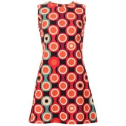 Takka Mod Target Shift Dress (Blue) -Fashion House Store madcap england taka psych out dress burgundy 3 27249.1661261543