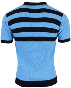Terry Mod Ribbed Stripe Polo (Z) -Fashion House Store madcap england terry polo sky 2 14066.1661271160 1