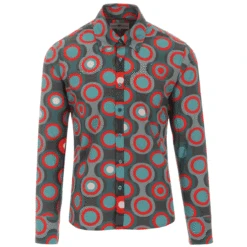 Trip Circles Mod Button Down Shirt 20 Trip Circles Mod Button Down Shirt -Fashion House Store madcap england trip circles shirt green 1 70919.1661265479 1