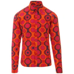 Trip Circles Mod Button Down Shirt 25 Trip Circles Mod Button Down Shirt -Fashion House Store madcap england trip op art mod target shirt orange 3 37791.1661265465