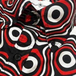 Trip Op Art Mod Big Collar Shirt BR -Fashion House Store madcap england trip op art shirt red 4 65824.1684508472