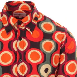 Trip Psych-Out Circle Mod Shirt R/B 32 Trip Psych-Out Circle Mod Shirt R/B -Fashion House Store madcap england trip psych out shirt burgundy 2 46565.1661261517 4