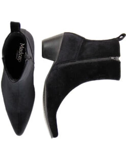 Velvet Casbah Cuban Chelsea Boots B -Fashion House Store madcap england velvet casbah boots black 1 11282.1661269769 1