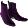Velvet Casbah Cuban Chelsea Boots B -Fashion House Store madcap england velvet casbah boots purple 2 77723.1661269757 1