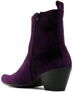 Velvet Casbah Cuban Chelsea Boots B -Fashion House Store madcap england velvet casbah boots purple 3 30178.1661269755 1
