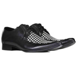 Vertical MADAP ENGLAND 2-Tone Winklepicker Shoes 9 Vertical MADAP ENGLAND 2-Tone Winklepicker Shoes -Fashion House Store madcap england vertical mod check weave winklepicker shoes 3 97608.1666956539