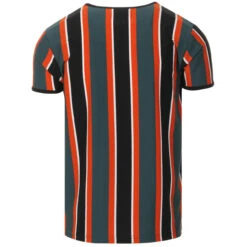 Winstono Mod Stripe Grandad Tee (P)