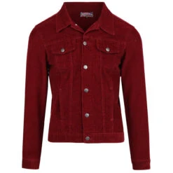 Woburn Retro Mod Cord Western Jacket In Black -Fashion House Store madcap england woburn cord jacket tawney port 1 83820.1661265885