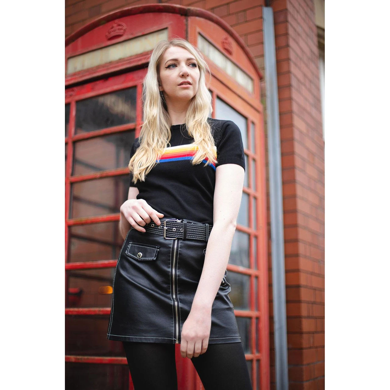 Britpop Women's Retro Rainbow Top 5 Britpop Women's Retro Rainbow Top - Image 3