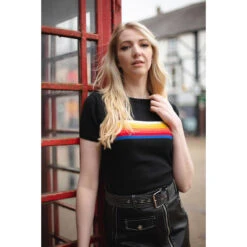 Britpop Women's Retro Rainbow Top 11 Britpop Women's Retro Rainbow Top -Fashion House Store madcap england womens britpop2 19360.1661262509