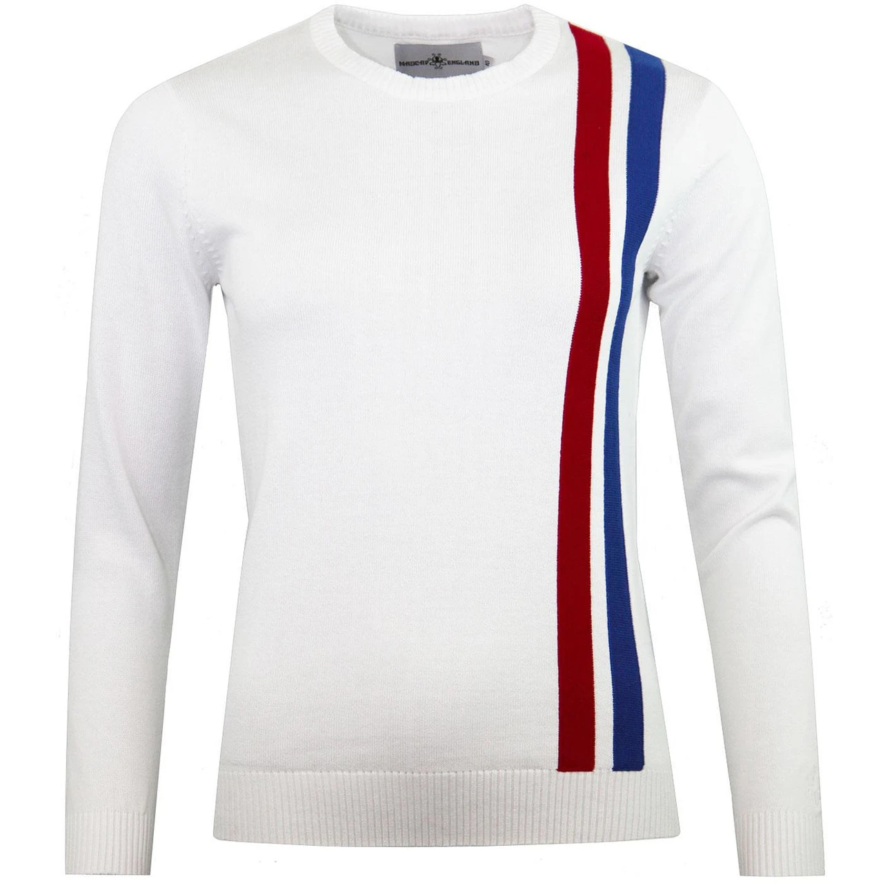 60s Mod Women's Racing Jumper WHITE 7 60s Mod Women's Racing Jumper WHITE - Image 5