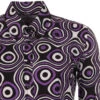 Cosmic Womens Mod Op Art Shirt (RL) -Fashion House Store madcap england womens trip op art shirt royal lilac 2 86219.1661262944