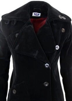 Velvet Grace Vintage 60s Style Coat -Fashion House Store madcap england womens velvet coat4 78022.1661272378