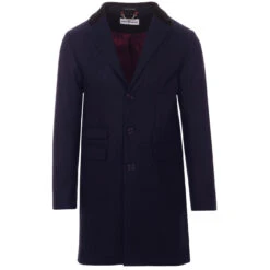 Made In England Mod Covert Coat (N) -Fashion House Store madcap england wool overcoat navy 1 08297.1661261279