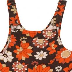 Celandine MADCAP Retro 70s Floral Dungaree Flares -Fashion House Store madcap floral dungarees brown det1 20202.1664268409