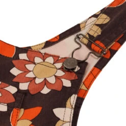 Celandine MADCAP Retro 70s Floral Dungaree Flares -Fashion House Store madcap floral dungarees brown det2 23535.1664268410