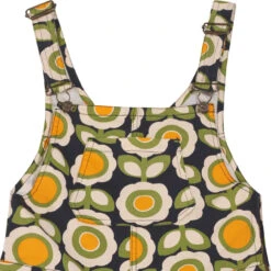 Celandine MADCAP Retro 70s Flower Dungaree Flares 10 Celandine MADCAP Retro 70s Flower Dungaree Flares -Fashion House Store madcap floral dungarees green det1 14397.1661260717