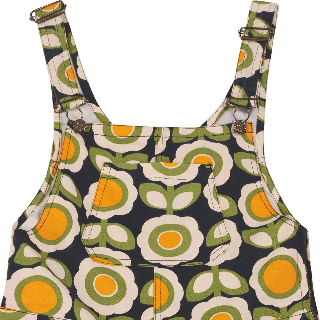 Celandine MADCAP Retro 70s Flower Dungaree Flares 6 Celandine MADCAP Retro 70s Flower Dungaree Flares - Image 4