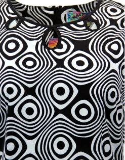 Lazy Daisy Op Art Retro Mod Dress 13 Lazy Daisy Op Art Retro Mod Dress -Fashion House Store madcap lazy daisy op black2 86246.1661272067 1