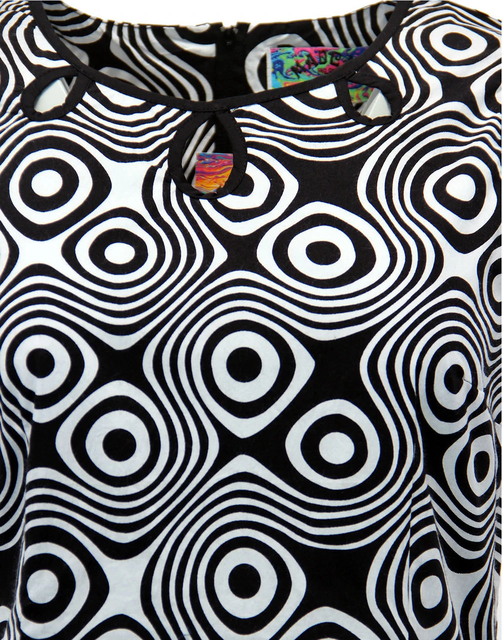 Lazy Daisy Op Art Retro Mod Dress 8 Lazy Daisy Op Art Retro Mod Dress - Image 6