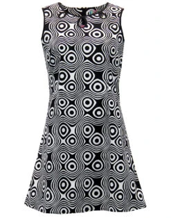Lazy Daisy Op Art Retro Mod Dress 11 Lazy Daisy Op Art Retro Mod Dress -Fashion House Store madcap lazy daisy op black3 39974.1661272065 1