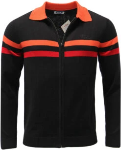 Mavers MADCAP Retro Mod Zip Through Cardigan (B) -Fashion House Store madcap mavers black 2 38854.1661338741 1