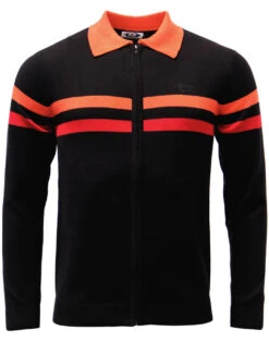Mavers MADCAP Retro Mod Zip Through Cardigan (B) -Fashion House Store madcap mavers black 5 03614.1661338740 1
