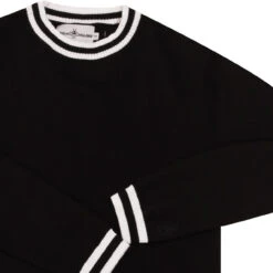 LS Moon Mod Tipped Knit Jumper (H) -Fashion House Store madcap moon longsleeve top black det2 96707.1661260864 2