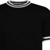 Moon 60s Mod Tipped Knitted T-shirt -Fashion House Store madcap moon tshirt black white detail 59241.1671462812 1