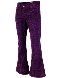 Paisley Rave Twill 70s Bellbottoms -Fashion House Store madcap paisley rave flares purple 3 60355.1661270131 3