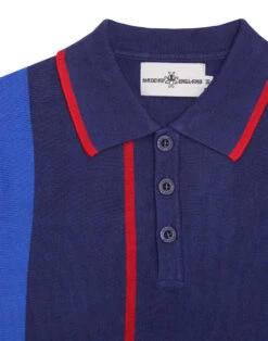 Artwood Mod Panel Stripe Polo (PB) -Fashion House Store madcap panel polo blue close 85587.1661268903