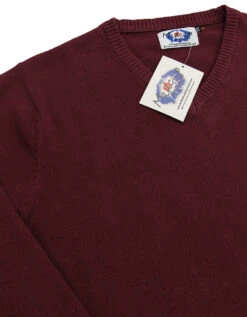 Redford 60s Mod V-Neck Jumper BISON -Fashion House Store madcap redford jumper maroon 1 29210.1661271339