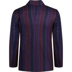 Backbeat Double Breasted Blazer (P) 8 Backbeat Double Breasted Blazer (P) -Fashion House Store madcap stripe db boating blazer purple side 43798.1665050575