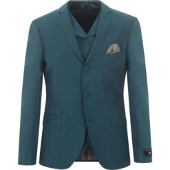 Mod Mohair Tonic Suit Jacket (Teal) -Fashion House Store madcap suit blazer teal waistcoat op 52899.1661264878