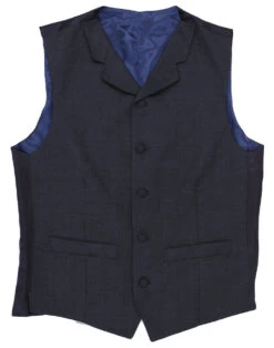 1960s Mod Check Lapel Waistcoat -Fashion House Store madcap suit waistcoat2 90050.1661271087