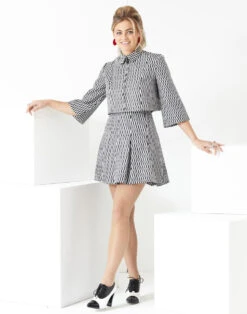 Ace Mod Op Art Pleated Tennis Skirt -Fashion House Store madcap womens bolero suit harle5 57468.1661268515