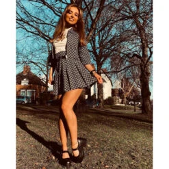 Bijoux Mod Geo Pleated Tennis Skirt