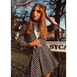 Ace Mod Op Art Pleated Tennis Skirt -Fashion House Store madcap womens bolero suit31 95216.1661268502