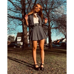 Bijoux Mod Geo Pleated Tennis Skirt 15 Bijoux Mod Geo Pleated Tennis Skirt -Fashion House Store madcap womens bolero suit41 89822.1661268500 1