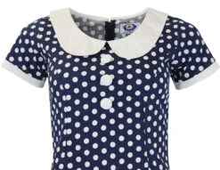 Dollierocker Polka Dot Mod Dress NW -Fashion House Store madcap england dollierocker dress navy2 25406.1664288288