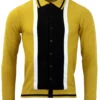 Marriott Suede Mod Polo Cardigan NR -Fashion House Store madcap england suede marriott mustard4 53287.1661272845