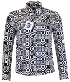 Venus 60s Mod Op Art Blouse