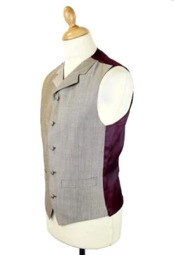 Tailored By Mod Mohair Waistcoat T -Fashion House Store madcap mod suit taupe waistcoat4 38675.1661273935