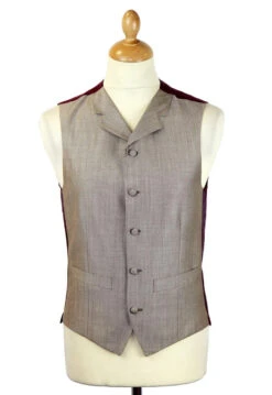 Tailored By Mod Mohair Waistcoat T -Fashion House Store madcap mod suit taupe waistcoat5 97341.1661273934