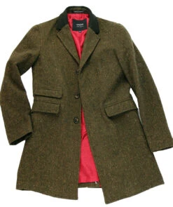 The Regent Mod Donegal Top Coat (G) -Fashion House Store madcap overcoat brown5 06741.1661273736