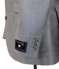 Fab 4 Button Mod Mohair Suit Jacket -Fashion House Store madcap silver mohair suit jacket4 73178.1661272976
