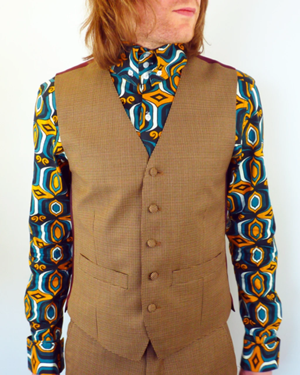 Tailored By Mod Dogtooth Waistcoat 4 Tailored By Mod Dogtooth Waistcoat - Image 2